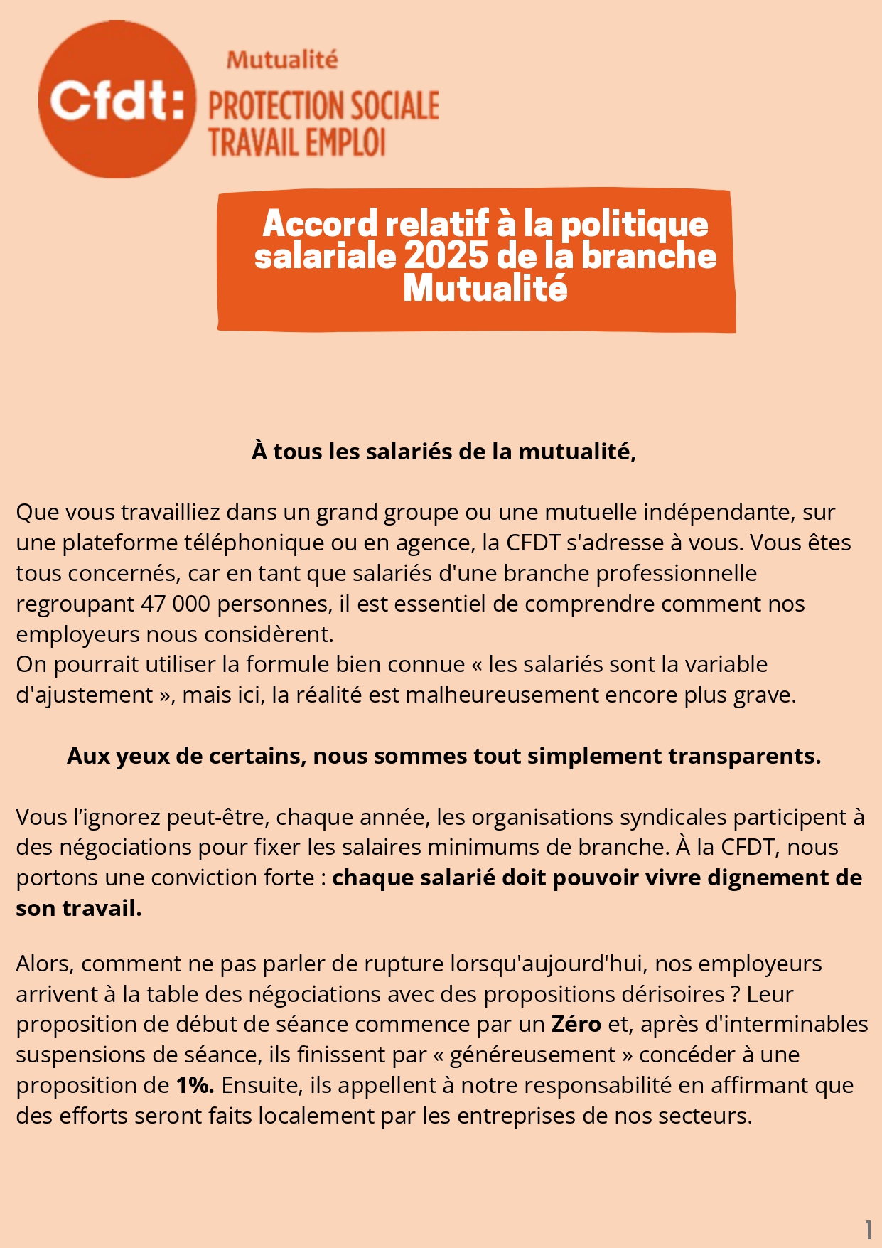 NAO 2025 – SECTEUR MUTUALITE